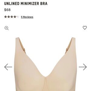 SKIMS Unlined Minimizer Bra - Soft Cream